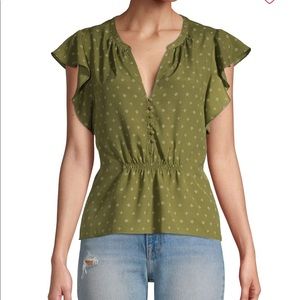 joie flutter sleeve top